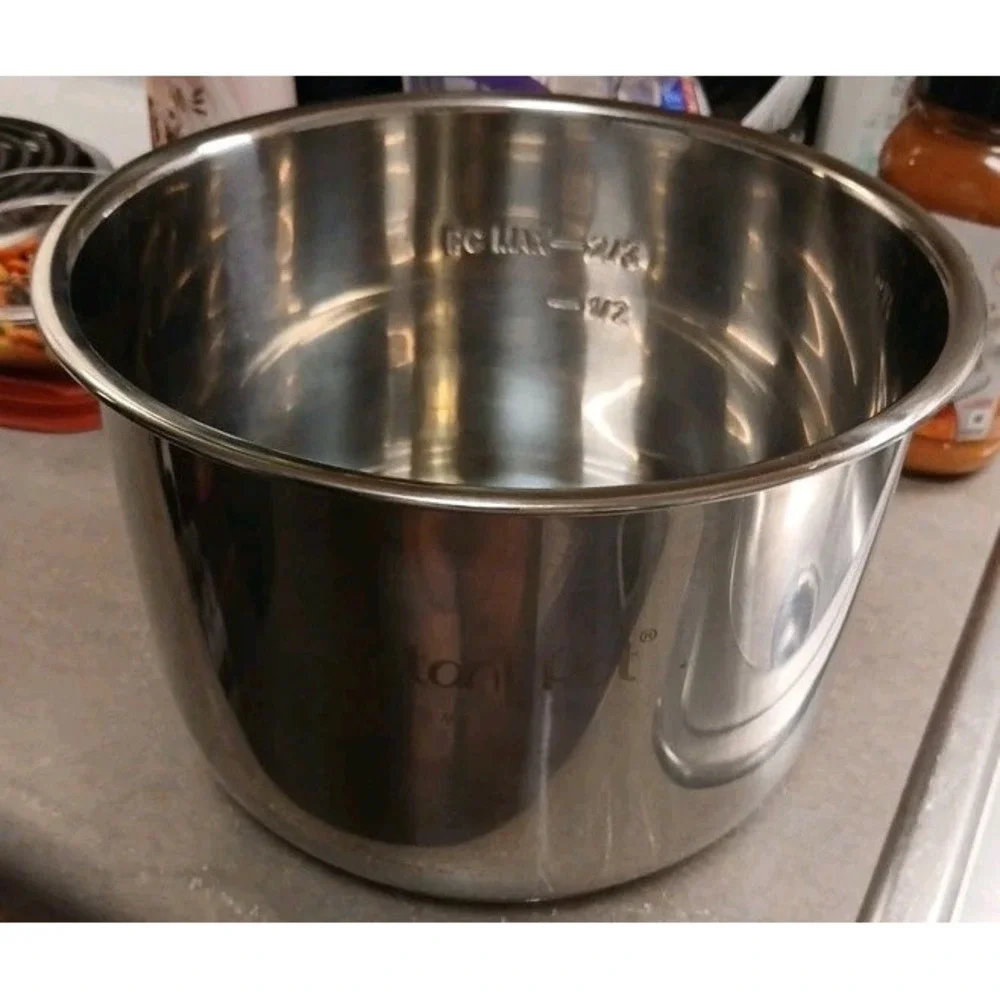 Instant Pot Stainless Steel Inner Cooking Pot-6Qt, Polished Rice‎ Cooker/Steamer